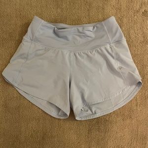 Blue Linen Lululemon 4inch Speed Ups